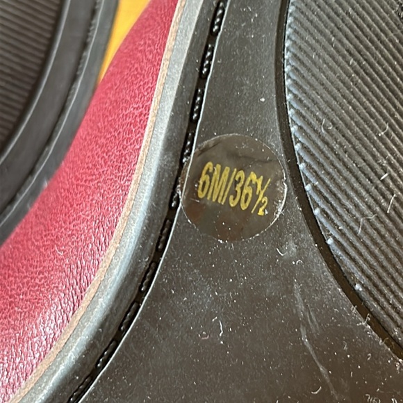 Lucky Brand maroon Fausst style leather booties. Size 6. Great condition. - Picture 9 of 11